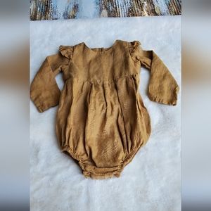 Rustic brown romper size 12-18m